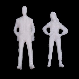 Doll Unpainted People Plastic Figure Model Figures Model Figures Model Figures Model Figures Model Figures Model Figures Model Figures Model Plain, Decorative, For Human Scene Models (100 Pieces,