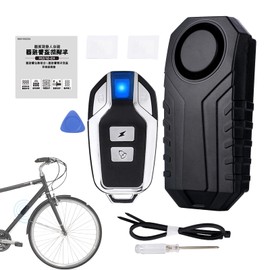 Motorcycle Alarm - Vibration Alarm with Remote - 113dB Wireless Electronic Security Vibration Sensor Signal Bell for Scooter Motorbike Sportbike Bicycles