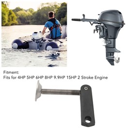 6E0 43118 00 6E0 43118 01 Juego de Conjunto de Tornillos de Abrazadera para Motores Fueraborda Placa de Almohadilla de Espejo de Popa Pasador Giratorio de 5/8 Pulgadas para