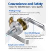 Toqraft Bathroom Privacy Lever Lock with Large Vacant/Occupied Indicator (2