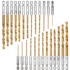 ANBOO Titanium Drill Set, 26-Piece 1.5-6.5 mm Hex Shank Quick