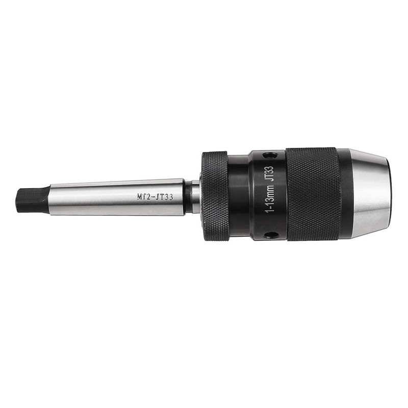 uxcell Keyless Drill Chuck MT2 Morse Taper Mount Adjustable 1/32"-1/2"