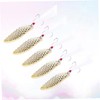 KOMBIUDA 5 Pcs Metal Bowl Fishing Bait Pineapple Texture Lure