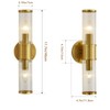 Linour Bathroom Light Fixtures - Gold Wall Sconce Wall Lighting