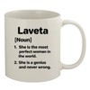 Laveta Definition The Most Perfect Woman - Ceramic 11oz White