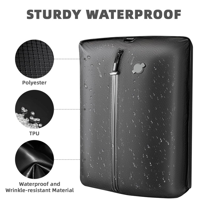 Luvan Travel Vacuum Bags for Luggage with Wireless Pump, Reusable