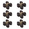 UFURMATE Concealed Hinges, 6PCS Plastic Folding Invisible Barrel Cross Hinges