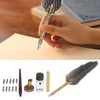 Feather Pen Exquisite Pattern Quaint Texture Comfortable Grip Stainless Steel