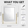 Vanity Mirror with Lights,LED Makeup Mirror,Gold,14.8“x12.6”