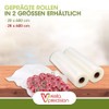 Vesta Precision Vacuum Sealer Rolls - Clear and Embossed -