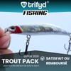 trifyd ® Trout fishing lures and spinning spoons, Pack of