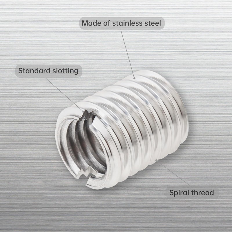 Smgda 10Pcs Threaded Insert Nut, M8 to M12 Length 15MM