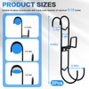 2Pcs Pool Fence Hooks, Heavy Duty Pool Pole Hangers with