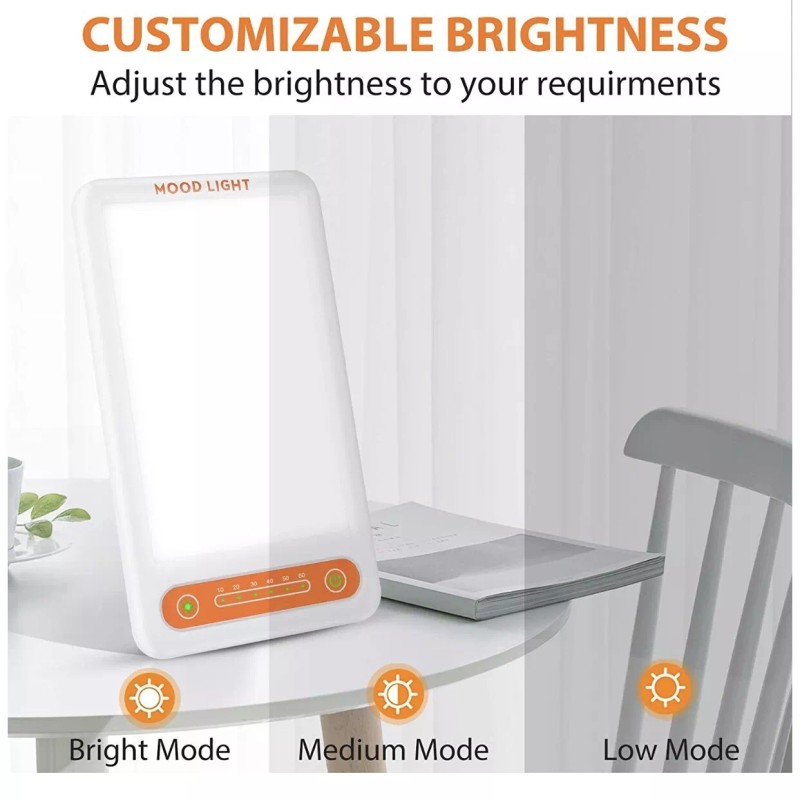 MOOD LIGHT Light Therapy Lamp, UV Free 10000 Lux Brightness,