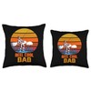 Reel Cool Dad Fishing Daddy Father's Day Men Throw Pillow