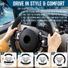 Zone Tech Car Steering Wheel Bling 12V Heated Cover -