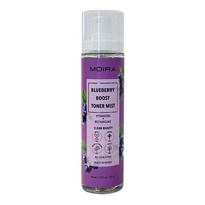 Moira Blueberry Toner Mist Rostro Hidratante Vegano 100ml
