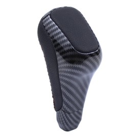 MOTOKU ABS Carbon Fiber Leather Automatic Gear Shift Knob for Toyota 4Runner TRD Pro 2012-2024 Tundra TRD Pro 2014-2021 Shifter Knob