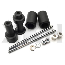 XKMT-No Cut Frame Slider Protector Compatible With 2003 2004 2005 2006 Kawasaki Z1000 Black [B0113EOVFG]