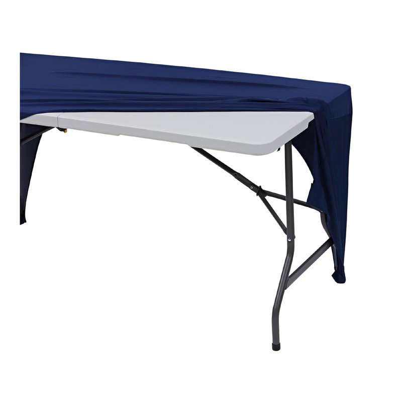 Iceberg 16546 Stretch Fabric Table Cover with 2 Open Sides,