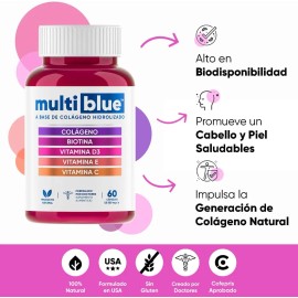 Colageno Hidrolizado 60 Capsulas - Multiblue