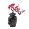 Desktop Flower Vase Bonsai Waterfall Fountain,Tabletop Decorative Waterfall,Relaxation Meditation Waterfall,
