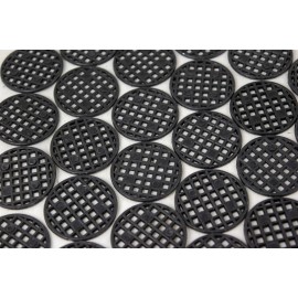 Calibonsai Black Round Plastic Drainage Mesh/Screen for Potted Plant, Bonsai Pot 1.5"x 1.5" - 20 Mesh