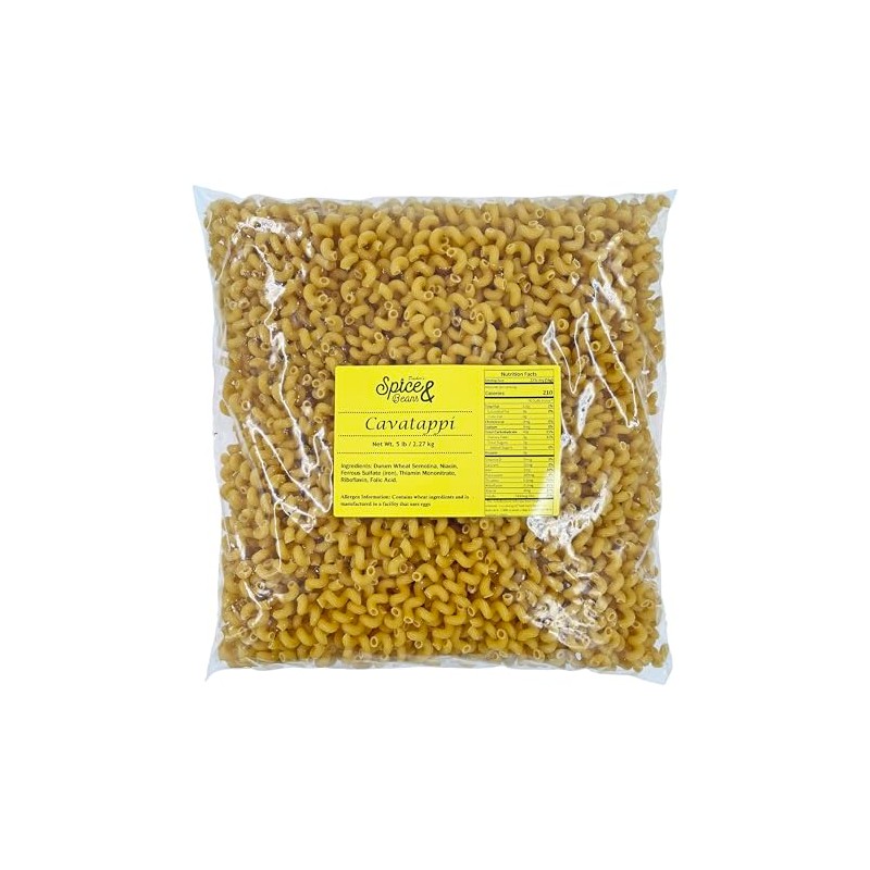 Dasher's Spice & Beans Cavatappi Pasta Noodles | 100% Durum