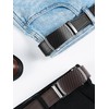 SKiporty Mens Belt,Ratchet Belts for Men Leather 1 3/8'' Adjustable