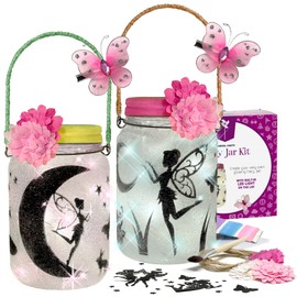 Arts and Crafts for Kids Ages 8-12: Fairy Jar Kit – Make Your Own Fairy Lantern Night Light – Birthday Gift for Girls - Crafts for Girls