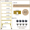 jvsufuik Champagne Wall Holder for Party, Rolling Champagne Tower Stand