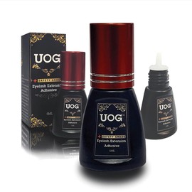 UOG Eyelash Extension Adhesive Glue–Professional Grade, Quick-Drying (1-2 Sec), Long Retention (Up to 14 Weeks).Allergy-Free, Irritation-Free,Works Under Any Humidity & Temperature. For Sensitive Eyes