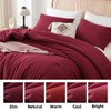 ROSGONIA King Size Comforter Set Dark Red,3pcs King Comforter Set(1