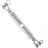 316 Stainless Steel Jaw and Jaw Open-Body Turnbuckle, 1/2" (12mm)