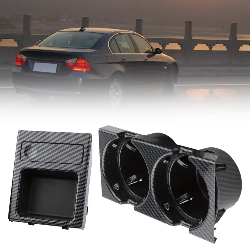 MangWany Drink Holder Centre Console Carbon for 3 Series E46