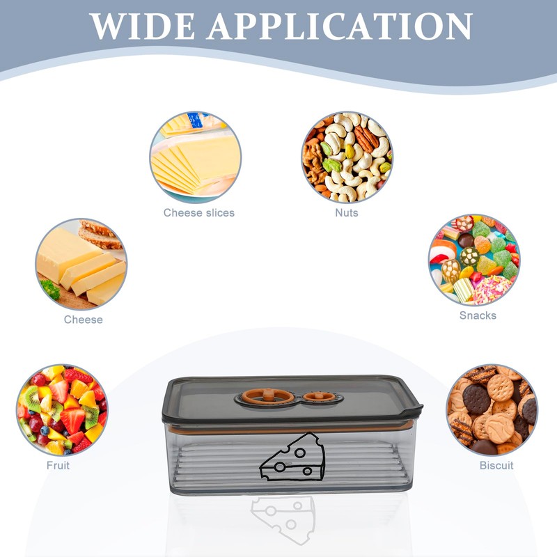 Yomjarl Cheese Container for Refrigerator,Cream Cheeses Storage Box,Cheese Keeper with