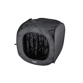 Lancer Tactical Portable Airsoft Target Tent-Black-Non Lethal BB Shooting Target (Black Large, Regular Nylon Polyester)