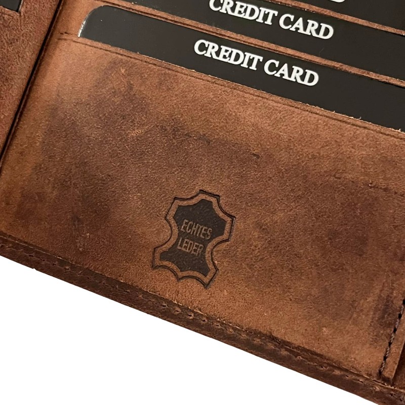 BUFFALO HILL 2394 Wallet Buffalo Leather Wallet I Genuine Leather