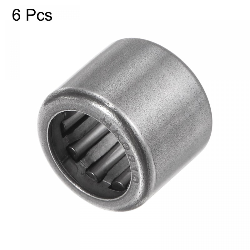 sourcing map 6pcs HK0810 Needle Roller Bearings 8mm Bore 12mm