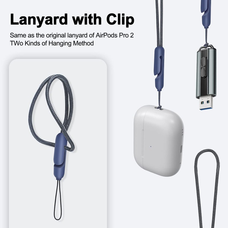 [4Pack] Lanyard for AirPods Pro 2nd Generation,New Wireless Bluetooth Earbuds