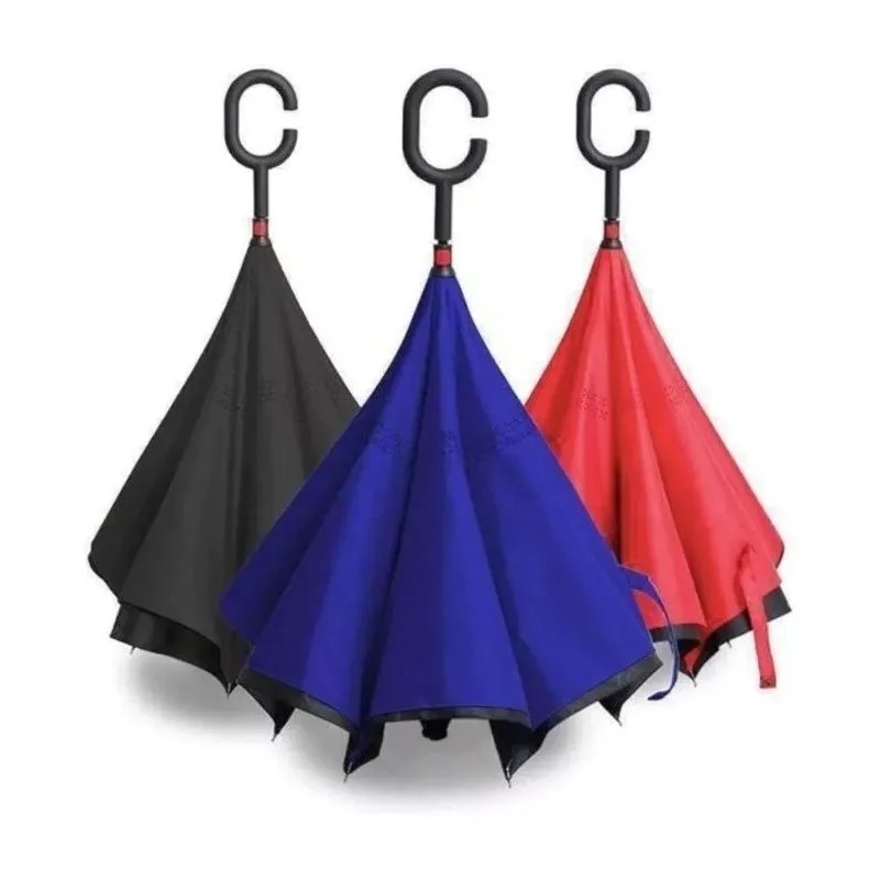 Misorel 6 Paraguas Sombrilla Invertido Doble Capa