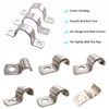 RITUIPIO 2 Inch Pipe Strap Heavy Duty 2 Hole Strap