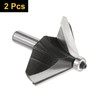 sourcing map 2pcs 45 Degree Chamfer Router Bit 1/2 Inch