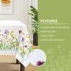 Arquiel Tablecloth Wild Flowers, Tablecloths Washable Rectangular Tablecloth Spring Leaves
