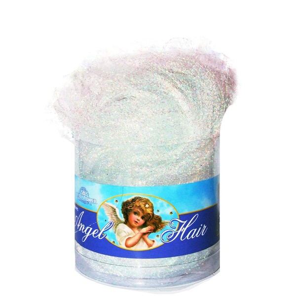 Kurt S. Adler 15-Gram PVC Iridescent Angel Hair Tinsel, 0.52 Ounce (Pack of 1), Multi