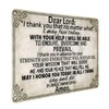 Bible Wall Sign The Lord Supports Me Metal Signs Bless