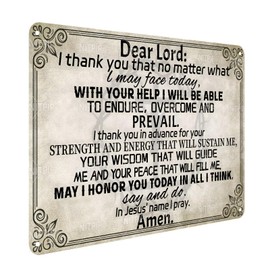 Bible Wall Sign The Lord Supports Me Metal Signs Bless Christian Tin Sign Religious Prayer Metal Sign Bible Verse Positive Quotes Gifts Home Bedroom Office 8x12 Inch