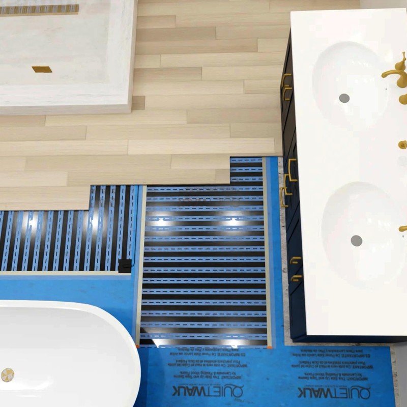 QuietWarmth Float QWARM3x5F120 Radiant Floor Heat for below Laminate, Wood,
