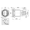 WITTKOWARE 22 mm Stainless Steel Push Button with LED Lighting