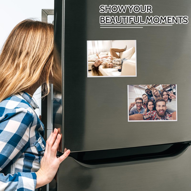 vivinin Magnetic Picture Frame, 12 Pack Magnetic Frame Reusable, Magnetic